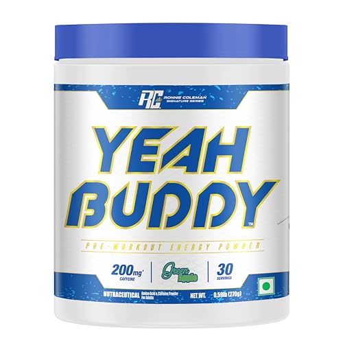 Image of Ronnie Coleman Signature Series Yeah Buddy Pre-Workout Powder, Green Apple (30 Servings, 270g / 0.59lbs) | Green Apple | 30 Servings (0.59lbs)