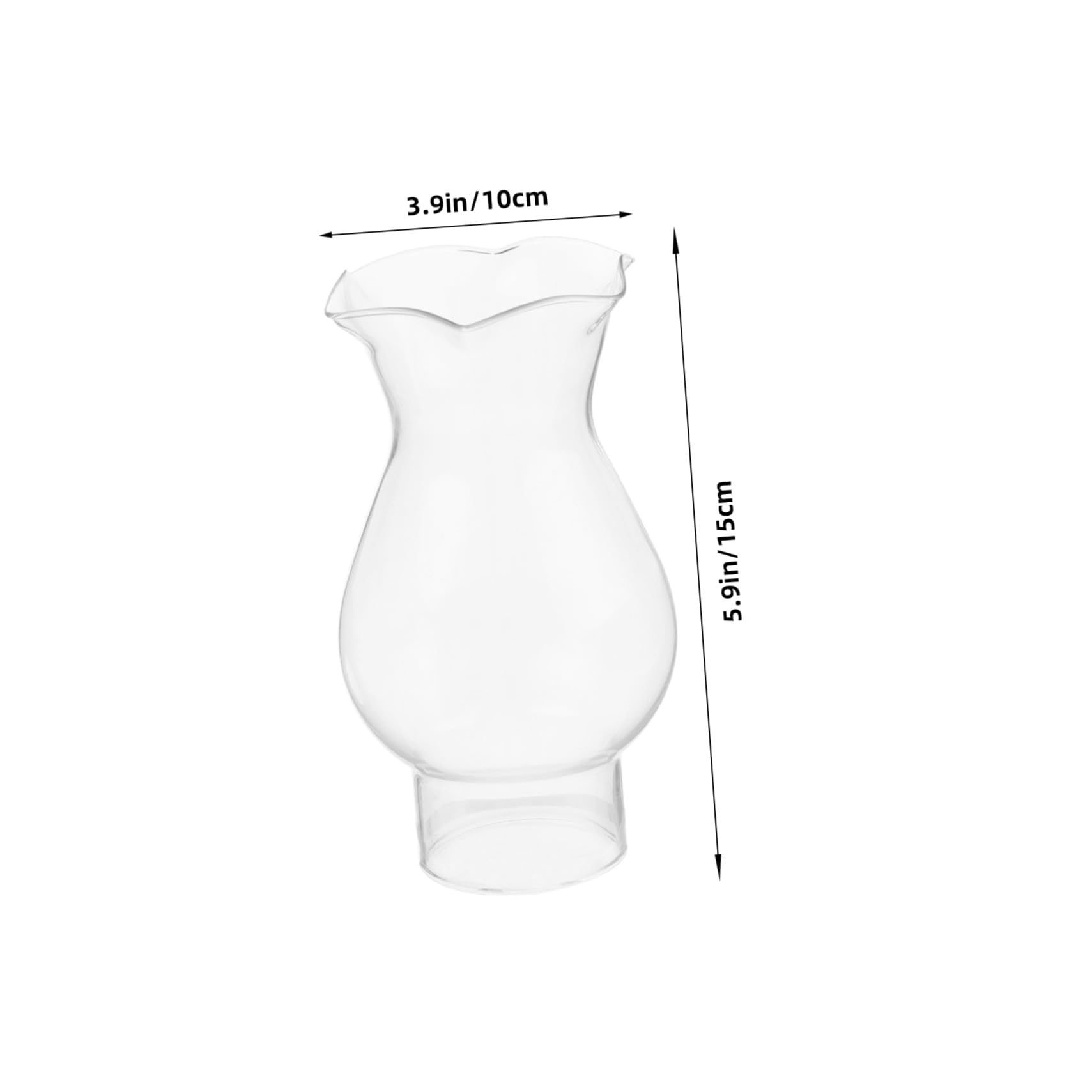 VETRO DI RICAMBIO paralume per applique abat-jour e lampadari in ottone