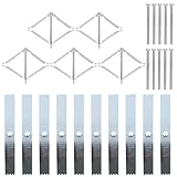 15 Pcs Socket Back Box Repair Clips, 86 Type Switch Box Repair Tool, Wall Socket & Switch Boxes Fixing Brackets, Electrical Saver, with Screws, for Household Electricians