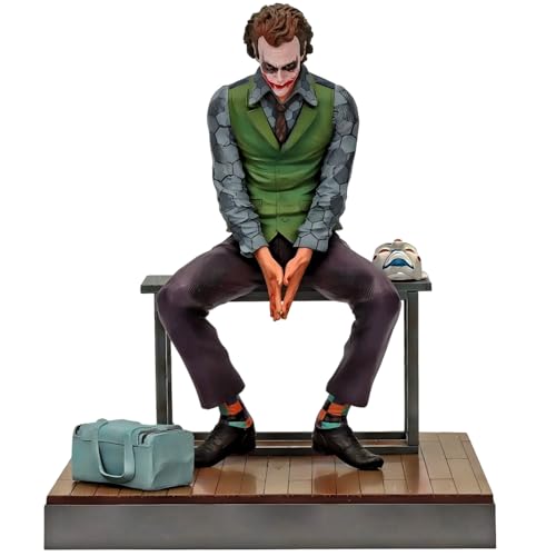 Heath Ledger Joker - Figura de acción de 24 cm, pedestal, silla, ...