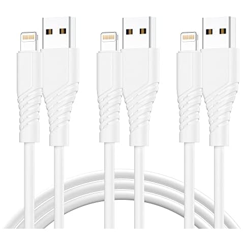 Durcord 3Pack 3FT USB A Charger to Phone Fast Charger, Phone Charger Cable Cord Cover