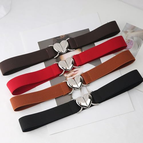 Exquisite Stretch Dress Decoration Decorative Waistband Waist Belts Elastic Belts Waist Strap(black)4