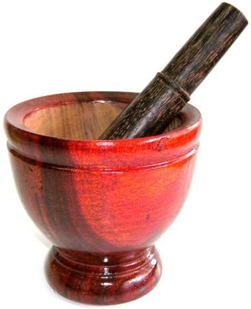 Thai Mortar Pestle Grinding Cookware for Thai Food Menu Recipe Tool
