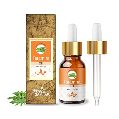 Image of Crysalis Taramira (Eruca Vesicaria Ssp. Sativa) Oil |100% Pure & Natural Undiluted Essential Oil Organic Standard /Taramira Oil For Healthy Hair & Skin /Removes Dandruff -30Ml With Dropper