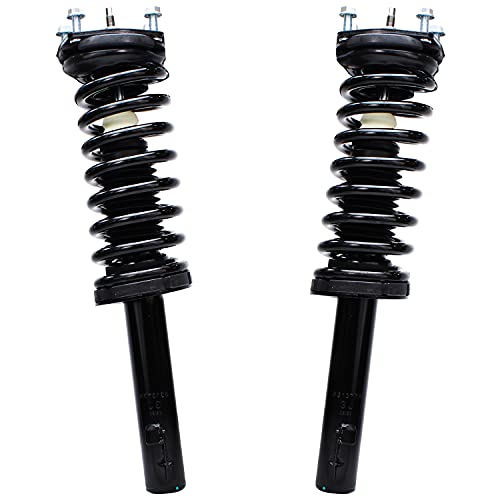 Image of Detroit Axle - 2 Front Struts for 2005-2010 Jeep Grand Cherokee 2006-2010 Commander Complete Struts with Coil Spring 2006 2007 2008 2009 Replacement Ready Strut Shocks Assembly