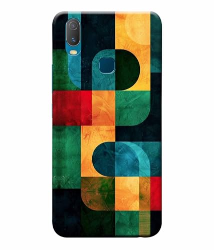 Image of Pattern Colorful Printed Hard Back Case Cover & Compatible for Vivo Y11 (Multicolor) - D1812