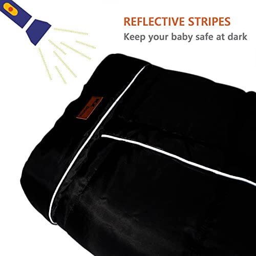 Kz Dotnz FSM002 Winter Warm Stroller Footmuff, Waterproof Baby Stroller Bunting Bag thumb #4