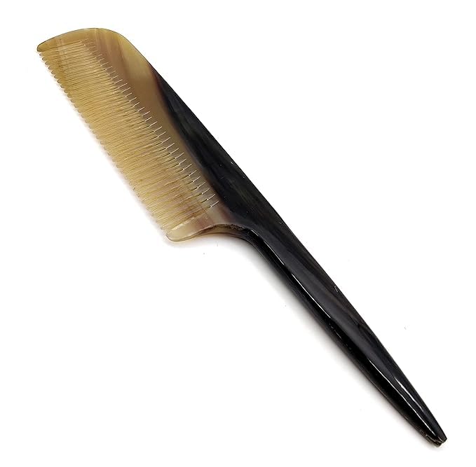 Image of SOFIYA CRAFT Ox Horn Comb Handmade Anti Static Natural Fine Horn Comb With smooth Handle- Professional Detangling Massage Fine tooth Comb A Great Gift - (9 inch) (9.3 - INCH)