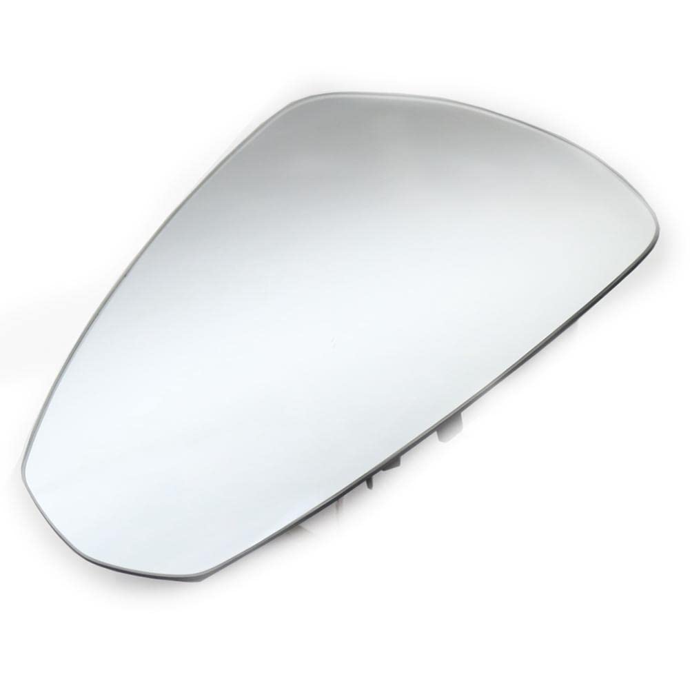 Heated Aspherical Wing Mirror Glass – Passenger Side Left – Fits Audi S3 8V 2013-2021 – Chrome, Clip-On