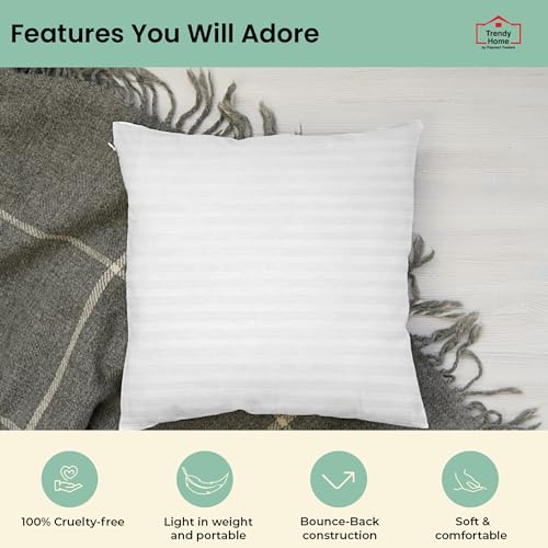 Trendy-Home-24×24-Throw-Pillow-Insert-Set-of-2-White-Bed-and-Couch-Pillows-Stuffer-Hypoallergenic-Decorative-Home-Indoor-Outdoor-Sofa-Pillow-Filler-Machine-Wash-2-Pack Trendy Home 24×24 Throw Pillow Insert Set of 2 White Bed and Couch Pillows Stuffer Hypoallergenic Decorative Home Indoor Outdoor Sofa Pillow Filler Machine Wash 2 Pack