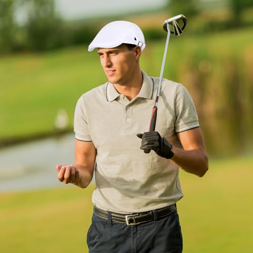 Image of WETOO Men's Flat Cap Gatsby Newsboy Lvy Irish Hats Driving Cabbie Hunting Cap