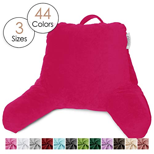 Nestl Reading Pillow, Petite Bed Rest Pillow with Arms for Kids & Young