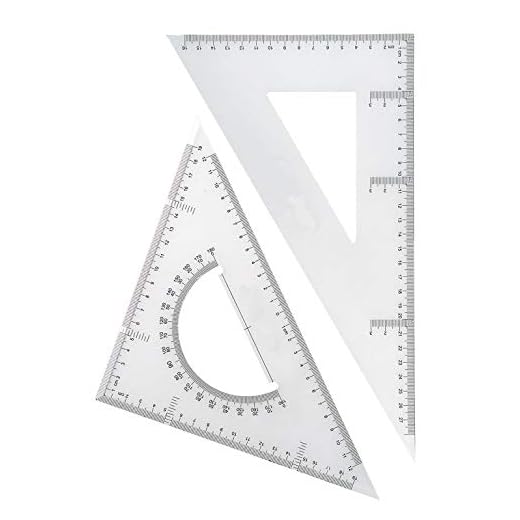 Set de Dibujo Técnico 30cm | Escuadra Cartabón Semicírculo