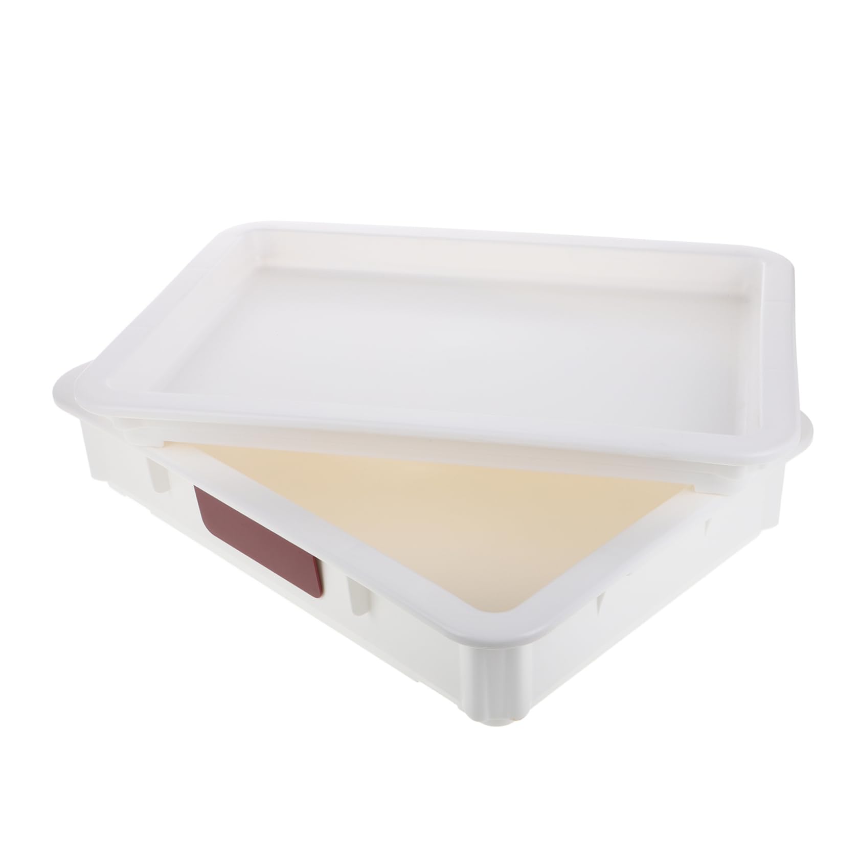 GRIRIW Bread Dough Proofing Box Pizza Dough Storage Container Refrigerator Organizer Plastic Cheese Holder Space-saving Design