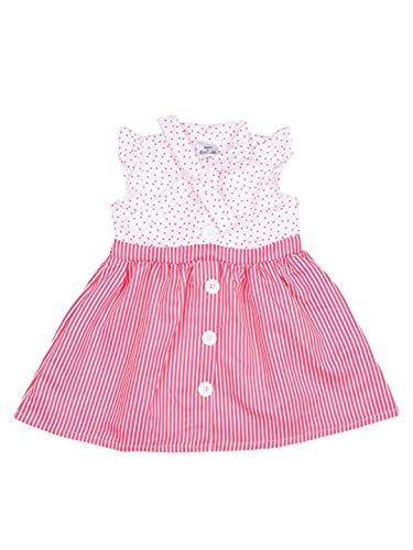 Image of Doodle Dress for Baby Girls| Breathable Frock for Girls| Baby Girl Dress| Knee Length Dress for Girls| Baby Frocks Waist Tie-up| Cap Sleeves Kids Frock| Age 6 Months to 4 Years