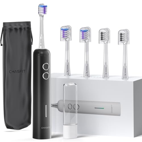 Chasfit Electric Toothbrush for Adults,Wave Oscillation &