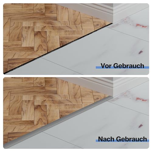 INMORVEN Übergangsprofil Selbstklebend Abdeckleisten,Weichsockelleiste Übergangsleiste Selbstklebend Vinyl Türleiste,Ausgleichsprofil für Laminat Parkettböden,Türschwellen Leiste(Holzmaserung-1m)