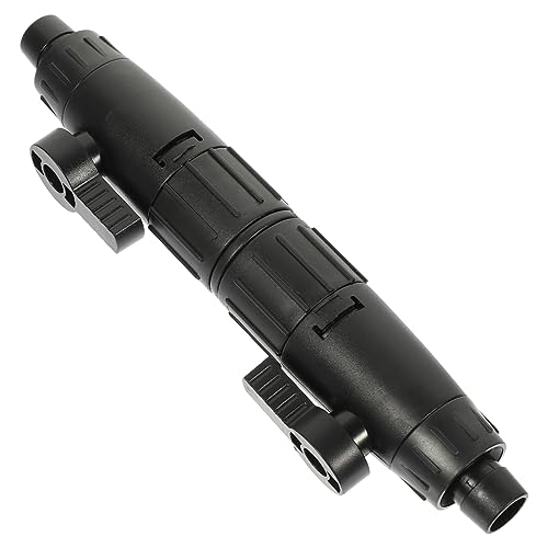 ORFOFE 水族館のクイックインターフェース ポンプ水族館 インフレータブル プール 水族館の空気ポンプ マイル ホースバルブ 水族館のホース 水流制御弁 水槽バルブ 水弁 Black