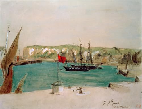 Impression d'affiches Delacroix Dieppe Quai Duquesne, idée cadeau déco originale