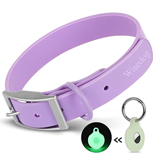 The Lilac Dog Collar 7 Adjustable Dog Collar with Airtag Holder: Durable Dog Collars, Soft ...