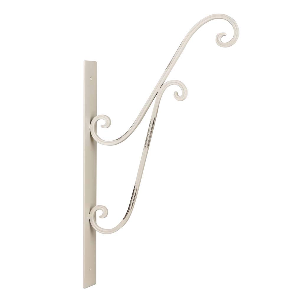 Dibor Multicolor Wall Mount Ivory White Hanging Basket Lantern Bird Feeder Bracket (Bz78)