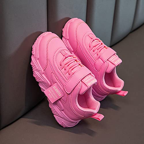 Children Toddler Boys Girls Sneakers Casual Comfortable Thick Sole Non Slip Lace Up Hook Loop Walking Tennis Shoes4