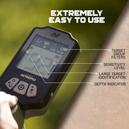 Image of MINELAB X-Terra Intrepid, All-Terrain Professional Pinpointing Metal Detector for Adults and Teens with Waterproof Coil, 2 Detect Modes, and Clear Target IDs
