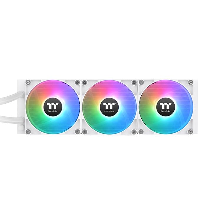 Image of Thermaltake TH360 V2 Ultra ARGB Sync /AlO Liquid Cooler /ARGB Fan 120 * 3 /PWM 500~1500rpm /Water Block 2.1 inch LCD /White, CL-W405-PL12SW-A