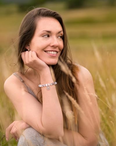 Hummingbird Gifts for Women, Natural Stone Bracelets with Quote Card3