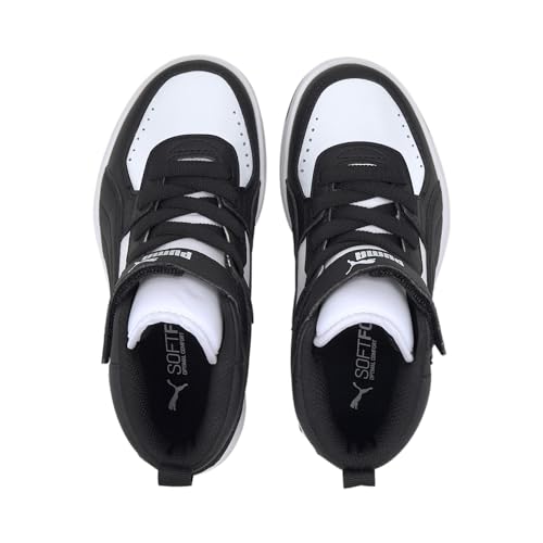 Image of Puma Unisex Baby Rebound Joy Softfoam+ Kids' Shoes Black White Sneaker-10 UK (374688)