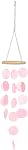 uxcell Capiz Wind Chimes, 35" Outdoor Seashell Hanging Beach Unique Natural Shell Waterfall Wind Chime for Summer Patio Ocean Home Decorative, Pink