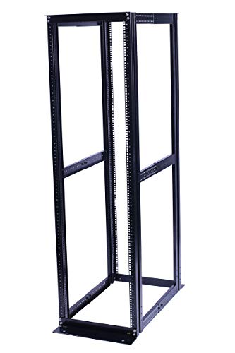 Raising ELECTRONIS 42U 4 Post Open Rack Frame Rack Enclosure 19 Inch Adjustable Depth Aluminum