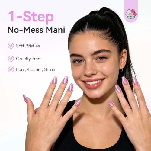 Image of SAVILAND One Step Gel Nail Polish Pens, 12 Colors Color-Shift Cat Eye