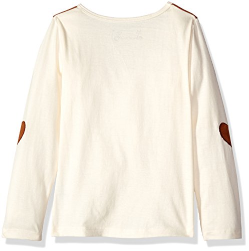 Dream Star Girls' Screen Top with Faux Suede Yoke and Heart Elbow Patches2
