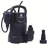 FLUENTPOWER 1/3 HP 1700GPH Submersible Water Pump, Utility Sump Pump with Side Discharge for Clean Water, Automatic&Manual Control, 3/4' Garden Hose Connector Included