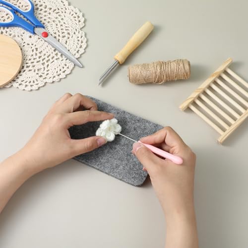 Image of Aeaocvo Needle Felting Pad, 4x6 in Needle Felting Mat, Gray Sponge Pad for Any Wool Felt Supplies