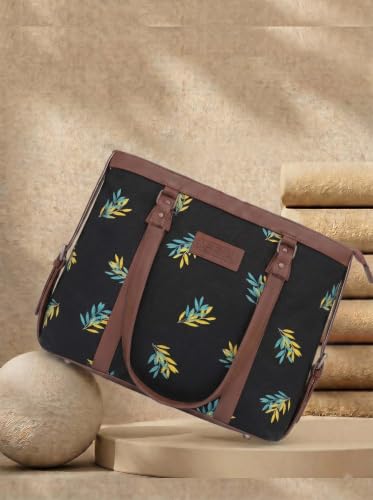 Image of Stylish Tote Bags for Office Use | Laptop Bag 15.6 inch | Purse for Women | Vegan Leather Handbag | Daily & Travel Use |