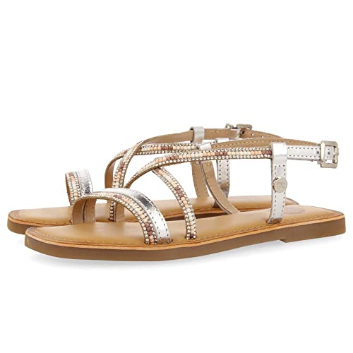 GIOSEPPO FAXINAL Flache Sandale, Silber, 39 EU Cover