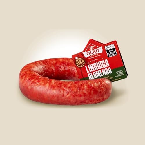 Linguiça Blumenau Pura Olho Defumada Alemã autêntica 3 unidades (...