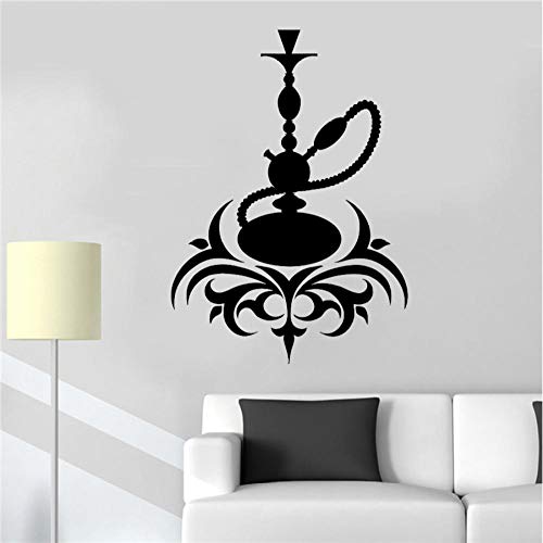 Xxscz Shisha Vinyl Wandtattoo Arabisch Cafe Kultur Rauchen Rauch Shisha Wandaufkleber Moderne Wohnkultur Wohnzimmer… – Bild 3