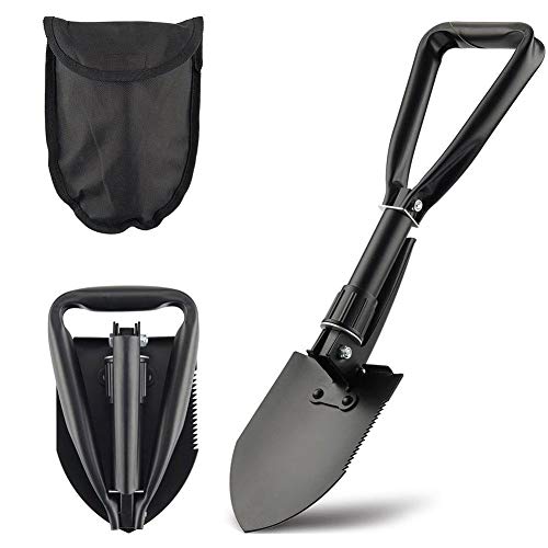 Multifunctional Large Engineering Shovel Folding Shovel, Outdoor Self-defense Camping Survival Tool