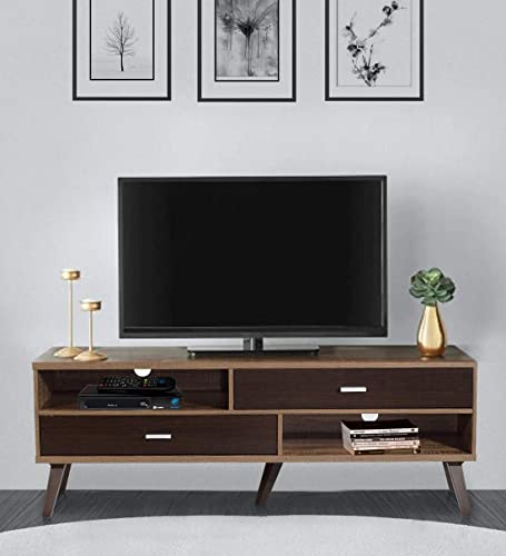 Image of Mintwud by Pepperfry - Mokuzai Wide TV Unit Cabinet in Oak Finish