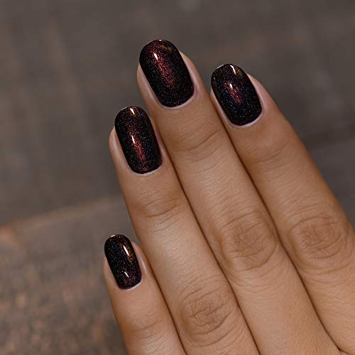 Image of ILNP Dash of Cocoa - Intense Dark Chocolate Holographic Nail Polish