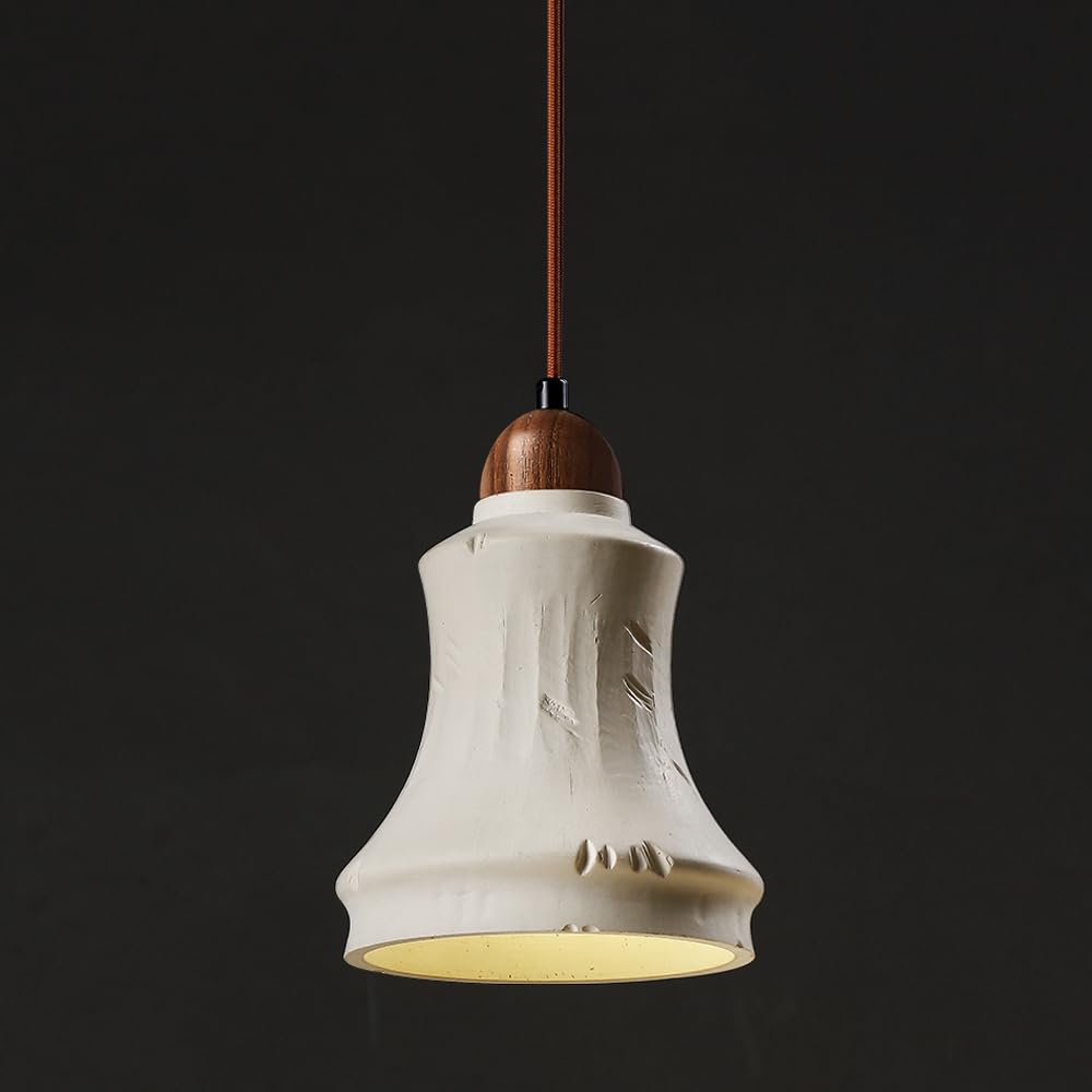 Lustre en pierre Wabi Sabi pour réchauffer une déco trop blanche