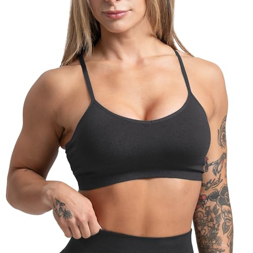 Gymreapers Seamless Sports Bra for Women - Wireless Compression Padded