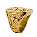 ZMY Home Grim Reaper Ring for Men - Gold Skull Signet Statement Ring, Fashion Punk Biker Stainless Steel Jewelry (9)