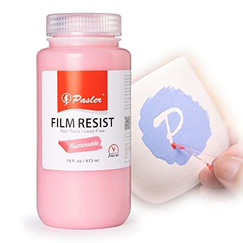 Pasler Film Resist Latex Resist for Pottery Bisque or Greenware Removable Water-Based Film 16 fl oz / 473 ml