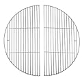 Kenmeister Chef 2-Pack Stainless Steel Half-Moon Cooking Grate?Compatible with Kamado Joe Big Joe Series, XL Big Green Egg, and Other Round 24-inch Charcoal Grills