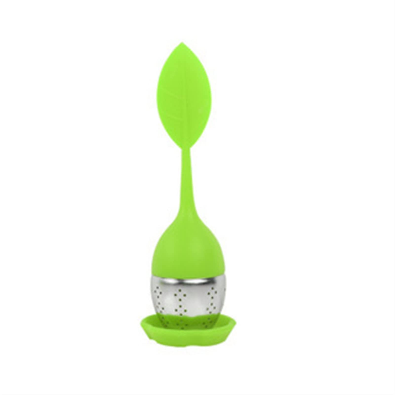 Colino da tè per infusore per spezie, in acciaio inox, setaccio per tè, accessori per teamaker (verde)