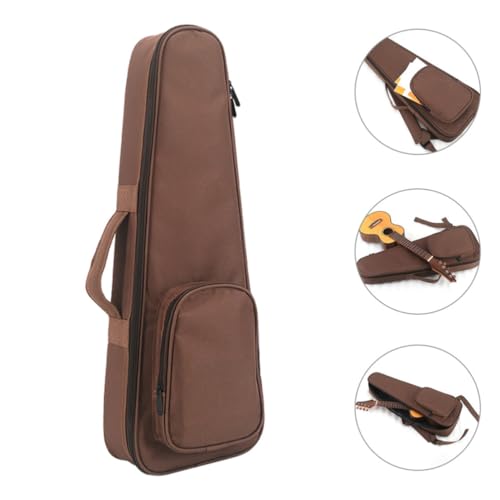 Étui pour ukulélé 23 pouces léger housse imperméable de rangement marron - 6